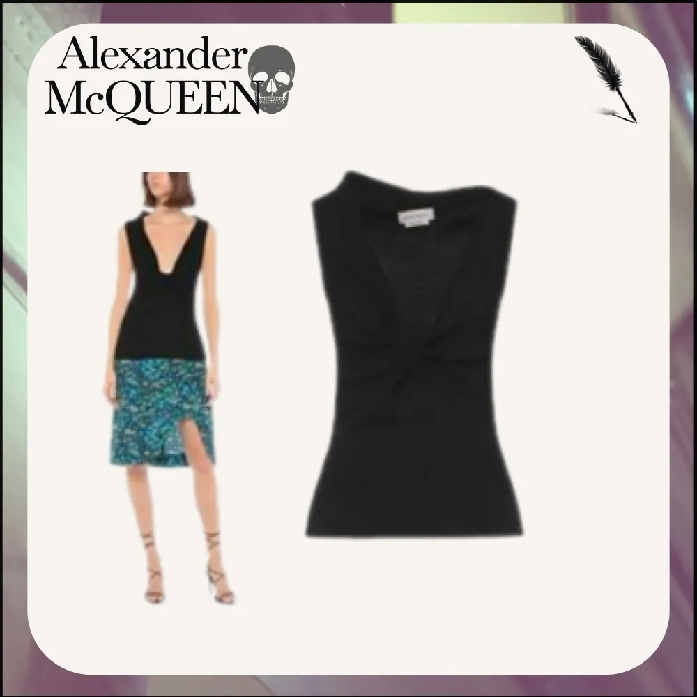 Alexander McQueen wool sleeveless tanks and camisoles