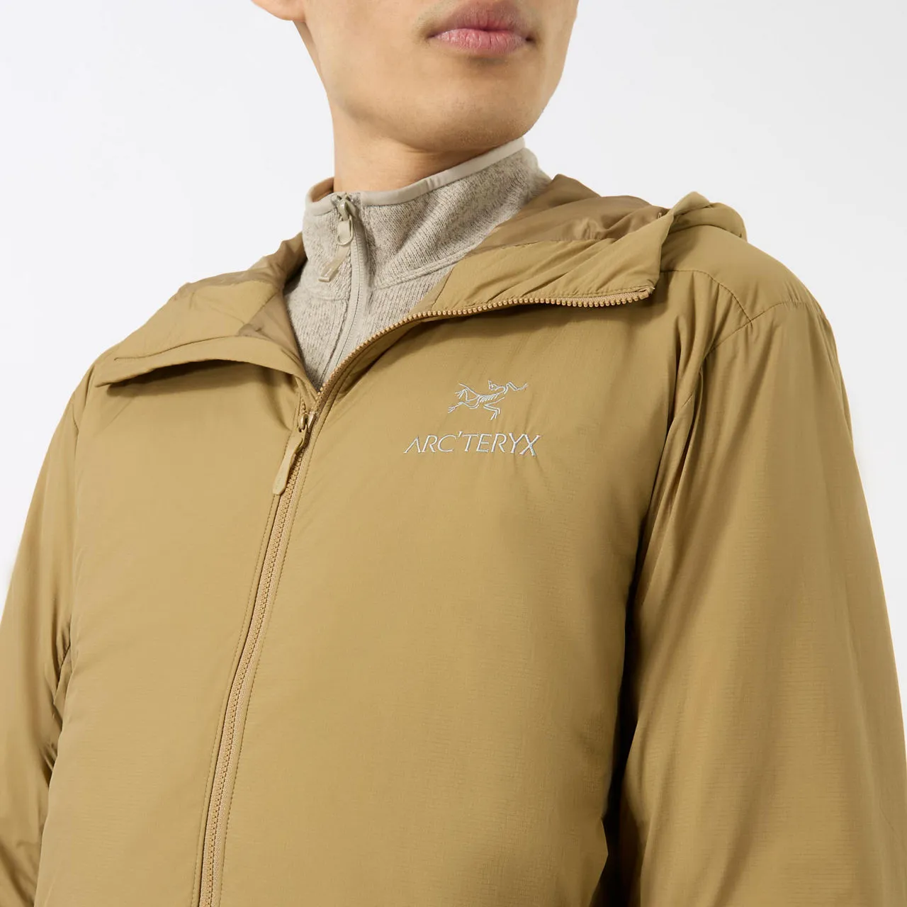 ARCTERYX Atom Zip-Through Hooded Jacket - Beige