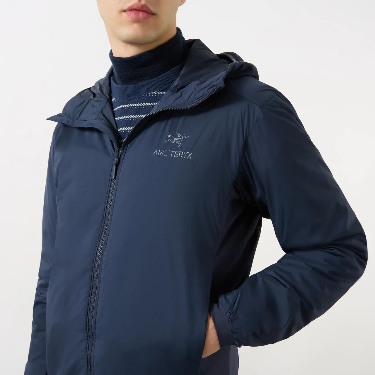 ARCTERYX Atom Zip-Through Hooded Jacket - Dark Grey