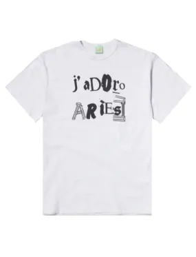 Aries Women's J'Adoro Aries Ransom T-Shirt in White