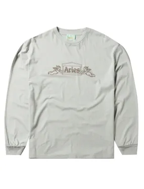 Aries Women's Winged Temple Long Sleeve T-Shirt in Grey - Online Shop