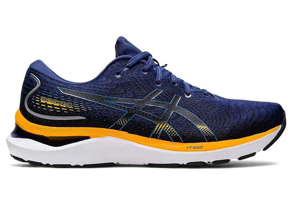 Asics GEL-CUMULUS 24 Wide - DEEP OCEAN/AMBER Men's Running Shoes