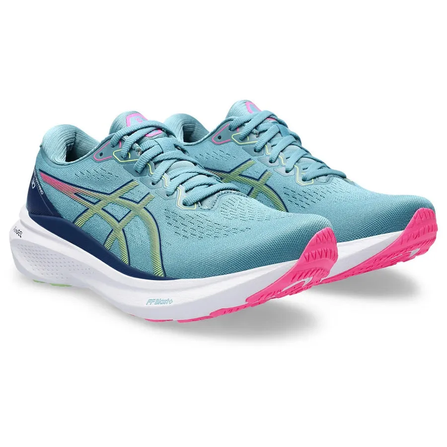 Asics Gel-Kayano 30 Blue Green Pink sneakers