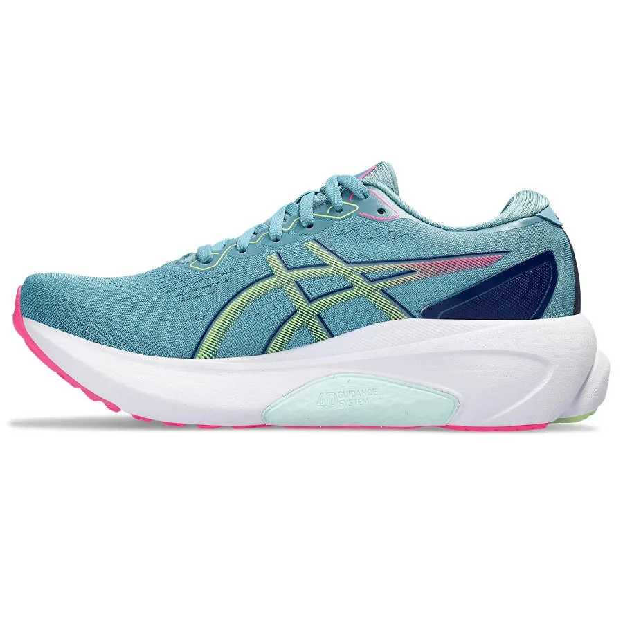 Asics Gel-Kayano 30 Blue Green Pink sneakers