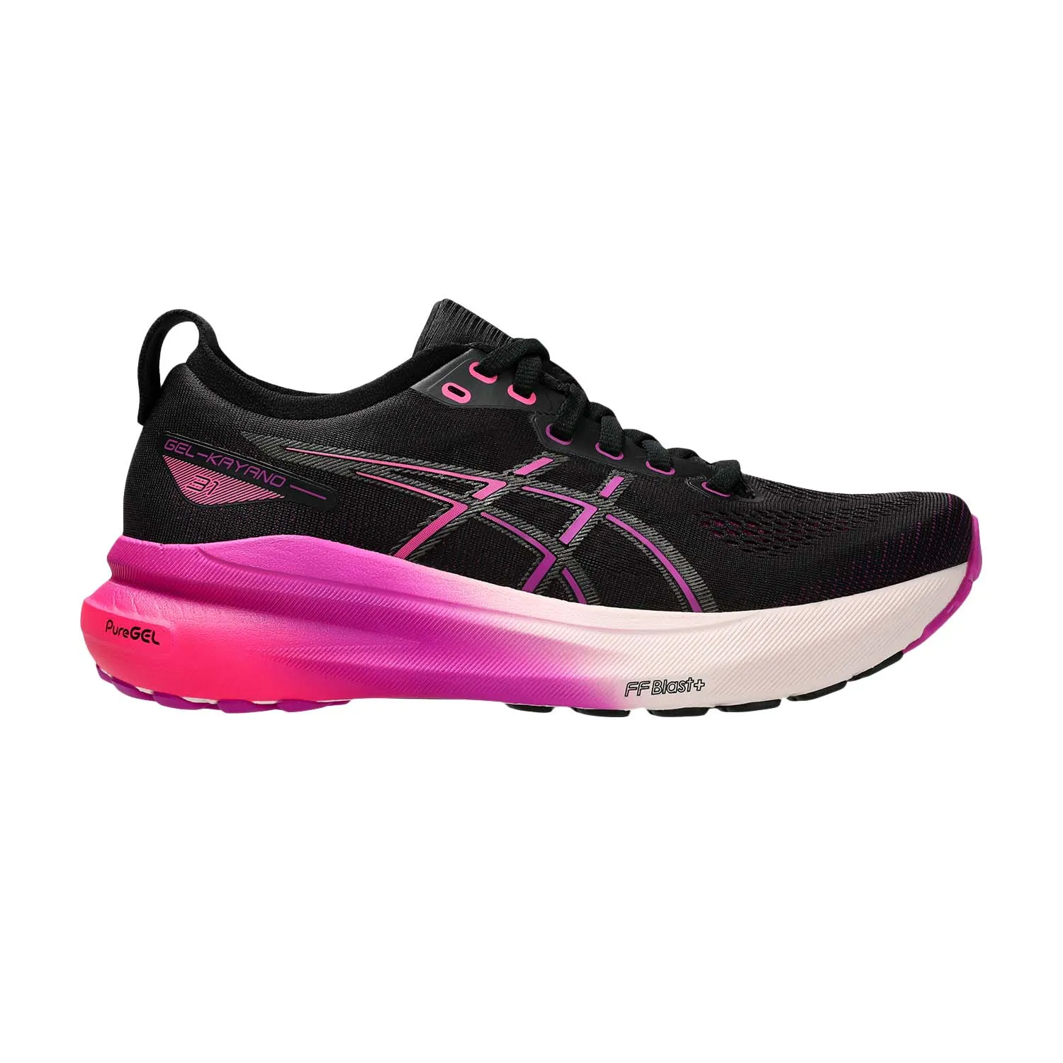 ASICS Gel Kayano 31 - Black/Bold Magenta.