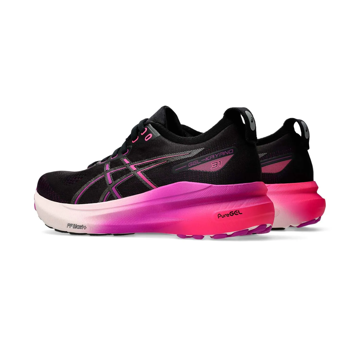 ASICS Gel Kayano 31 - Black/Bold Magenta.