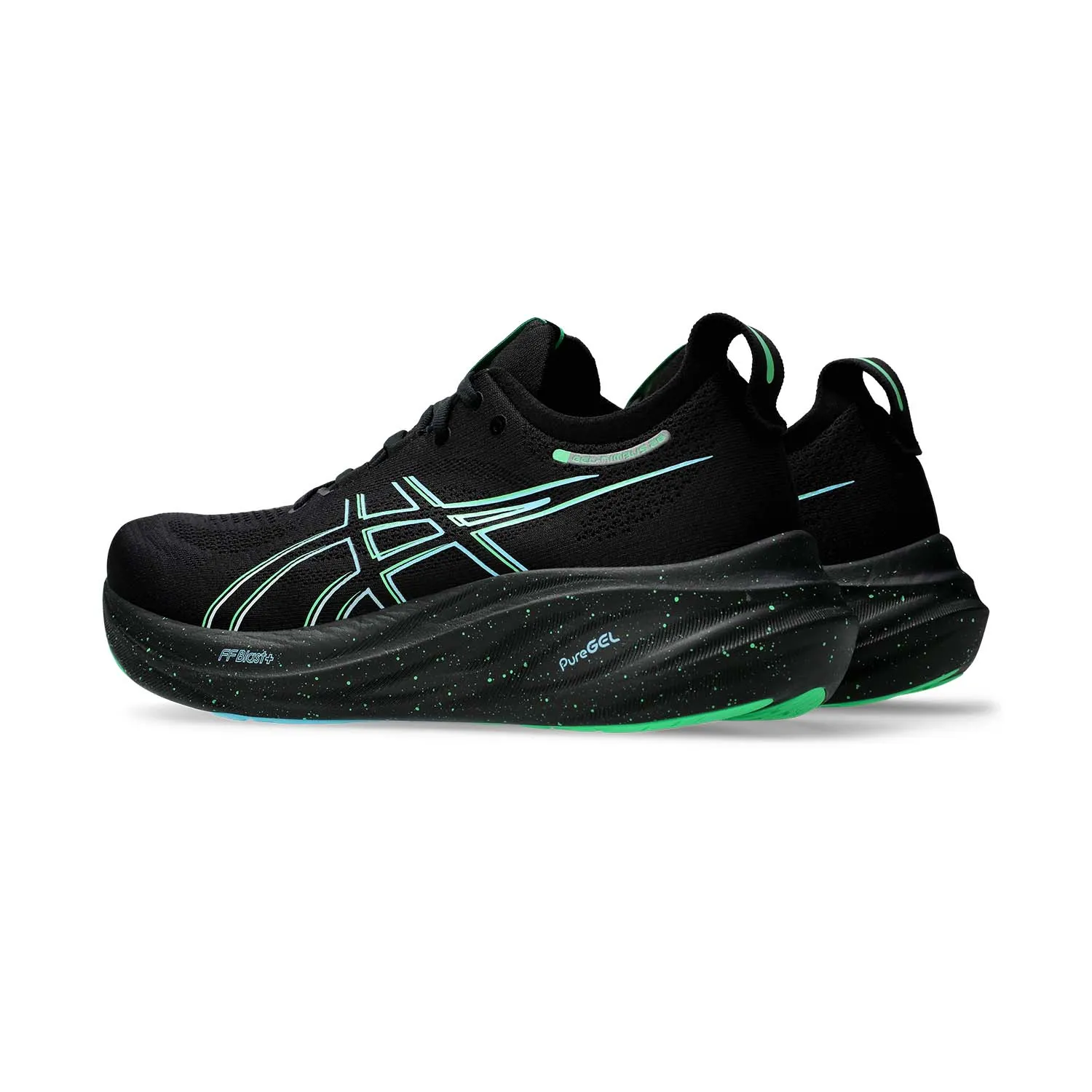 Asics Gel Nimbus 26 Black Soothing Sea - Results: Athletic Shoes | Asics Gel Nimbus 26 | Black/Soothing Sea Color