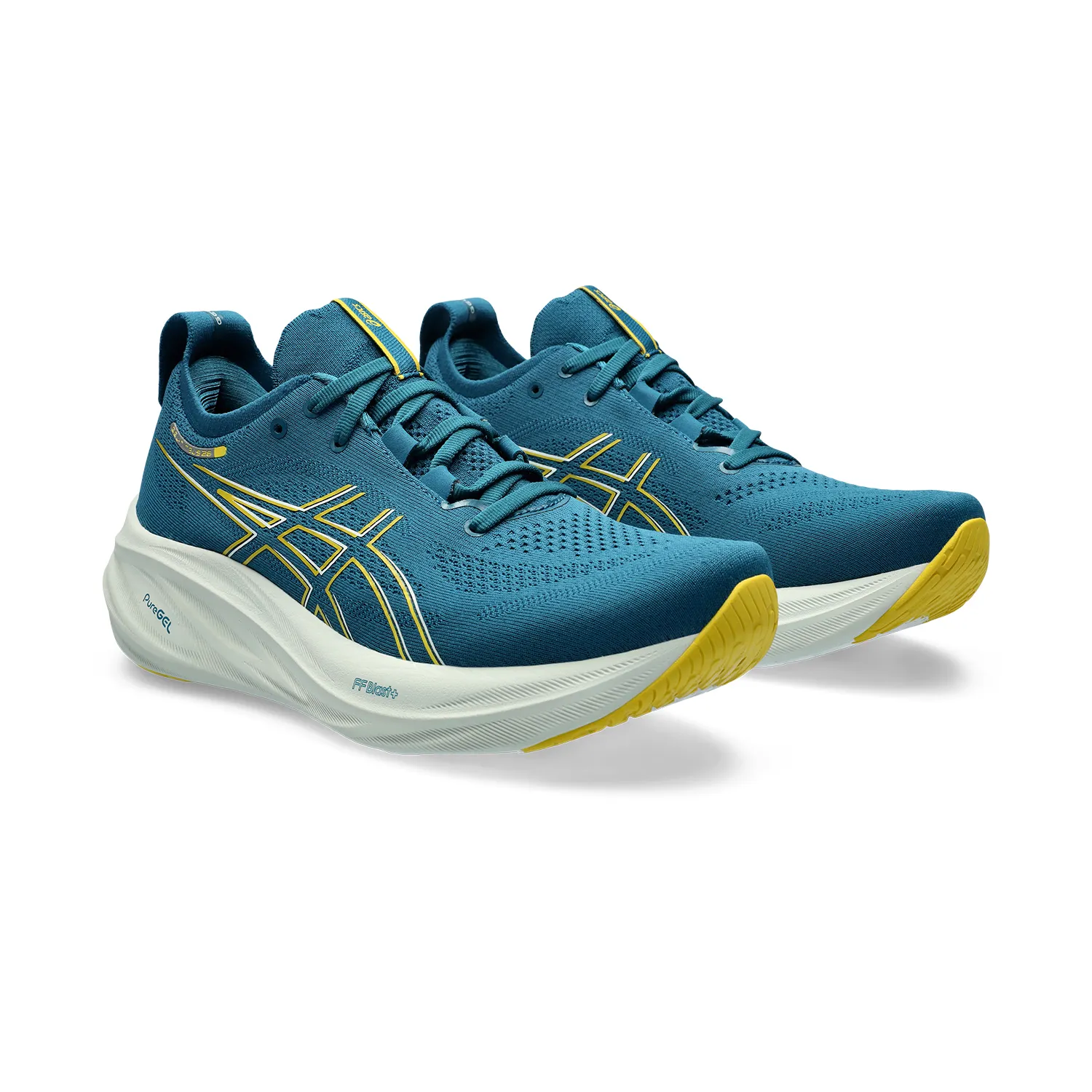 Asics Gel Nimbus 26 Evening Teal Light Mustard - Buy Now!