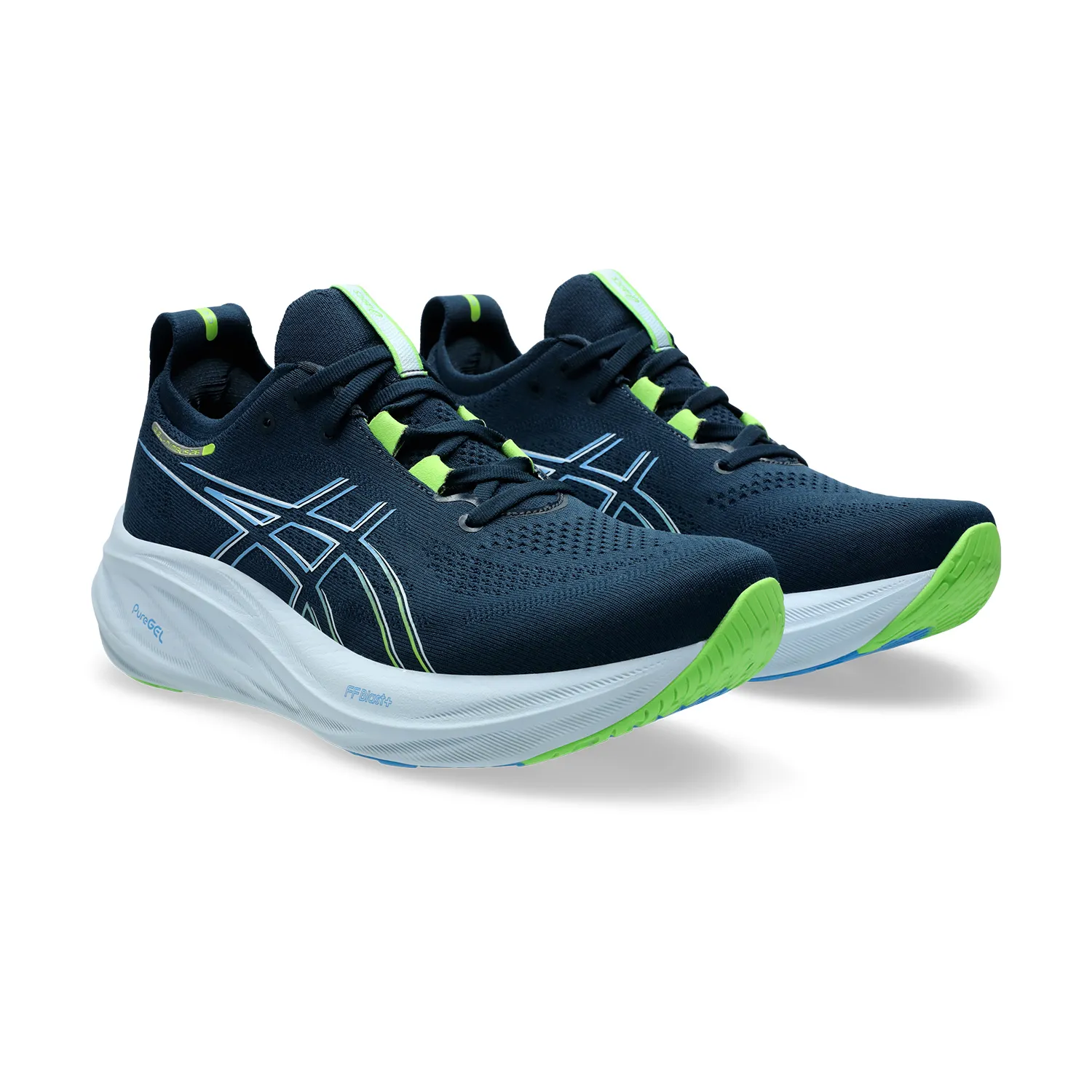 Asics Gel Nimbus 26 French Blue Electric Lime - Shop Now