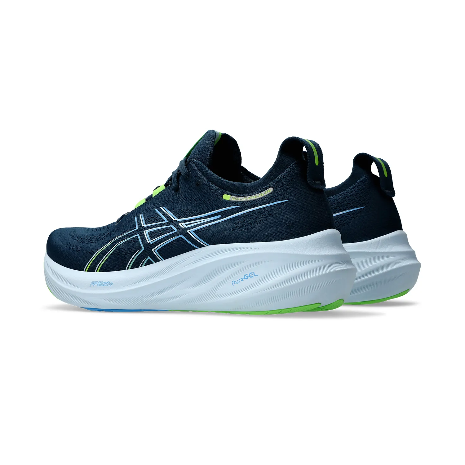 Asics Gel Nimbus 26 French Blue Electric Lime - Shop Now