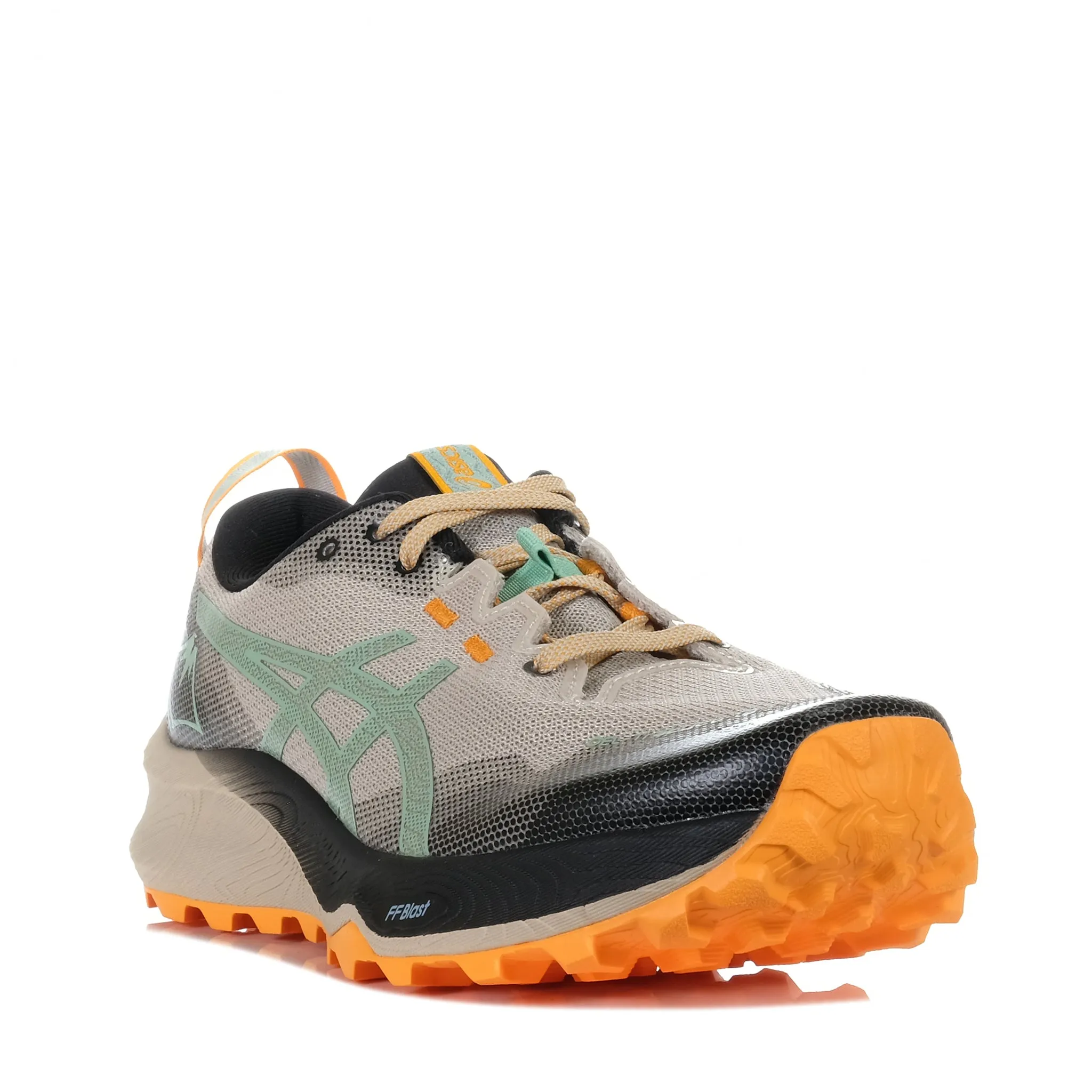 Asics Gel-Trabuco 12 Feather Grey Dark Mint Running Shoes