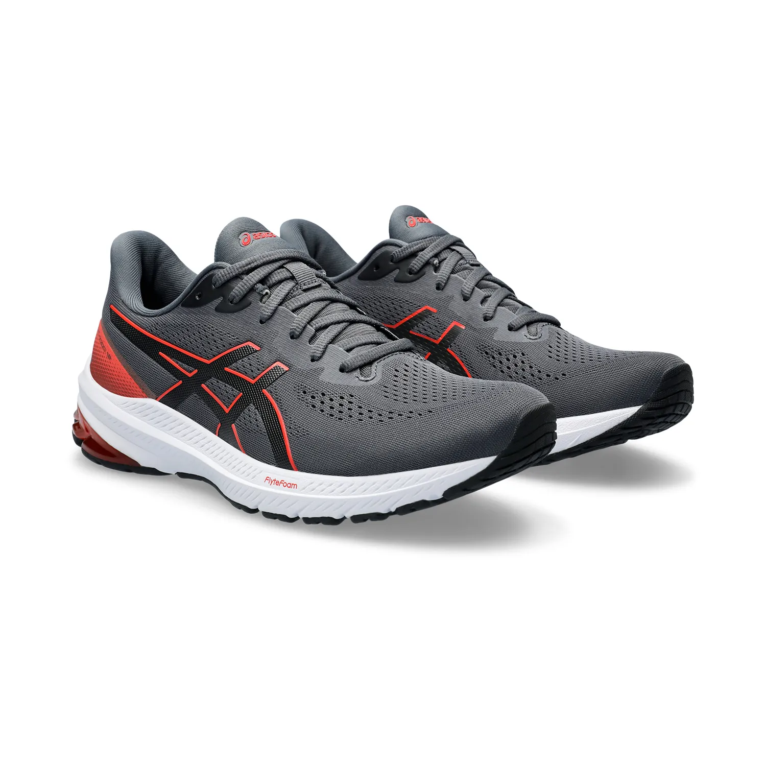 Asics GT 1000 12 Carrier Grey/True Red - Shop Now