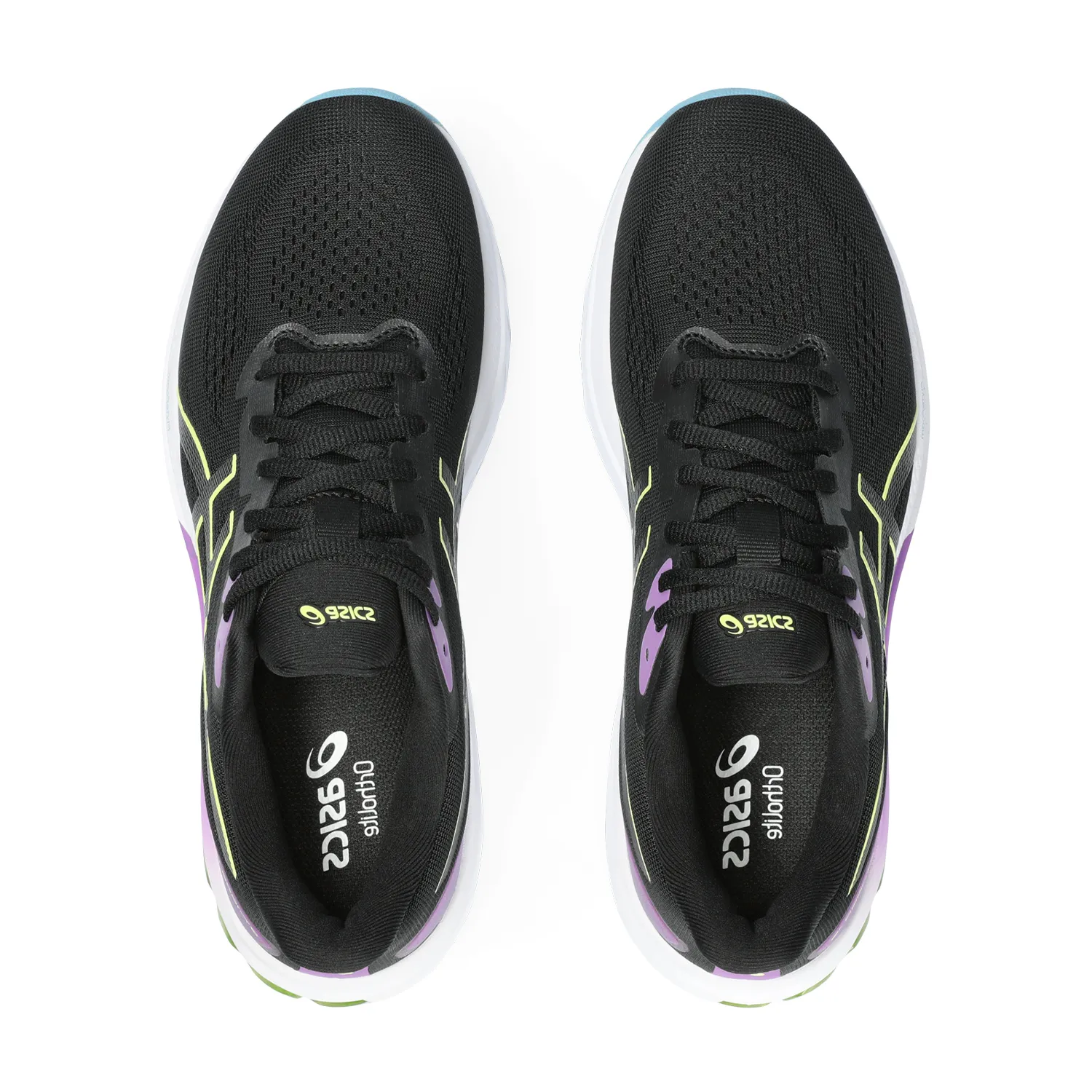 Asics GT 1000 12 shoes - Black and Glow Yellow