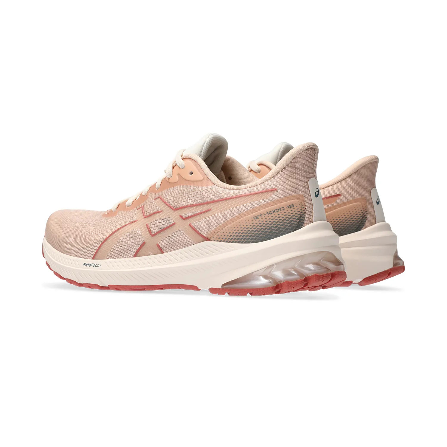 Asics GT 1000 12 shoes in Pale Apricot and Light Garnet