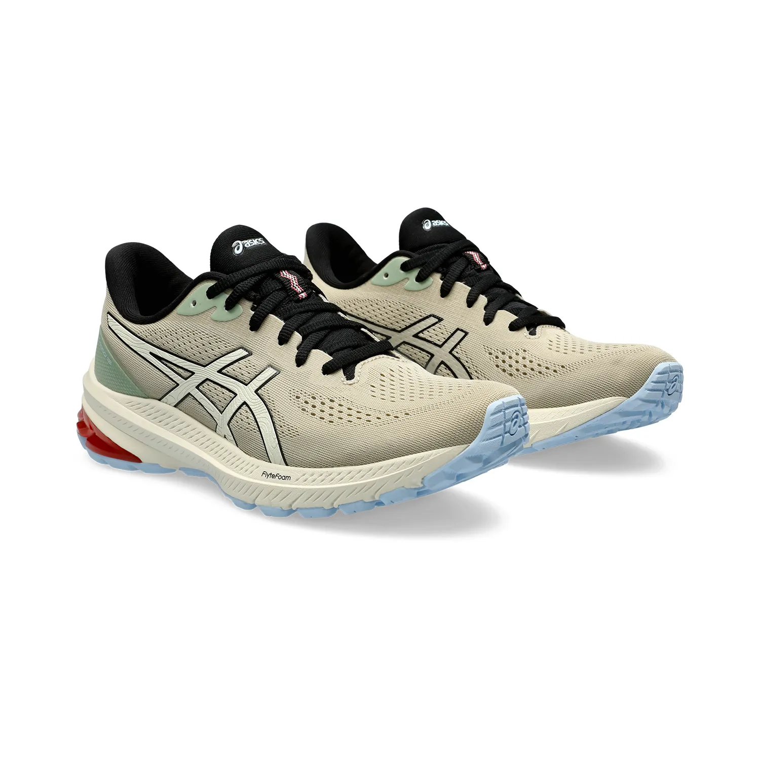 Asics GT 1000 12 TR Nature Bathing/Rose Rouge running shoes.