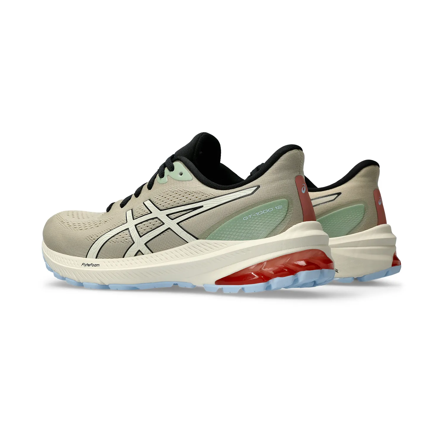 Asics GT 1000 12 TR Nature Bathing/Rose Rouge running shoes.