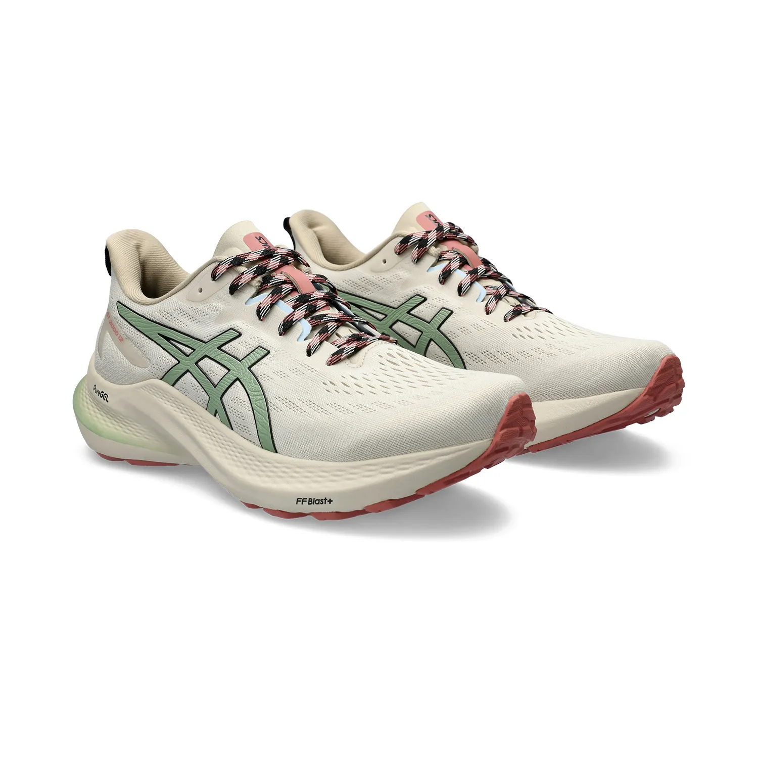 Asics GT 2000 12 TR shoes in Nature Bathing/Rose Rouge