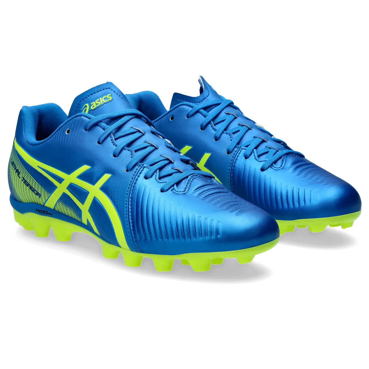 ASICS Junior Football Boot BLUE/SAFETY YELLOW Lethal Tigreor IT 3 FG