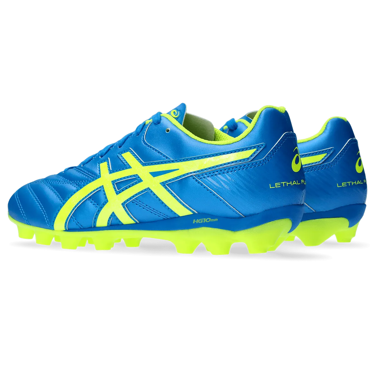 Asics Junior Football Boot - Lethal Flash IT 2 GS - Electric Blue/Yellow