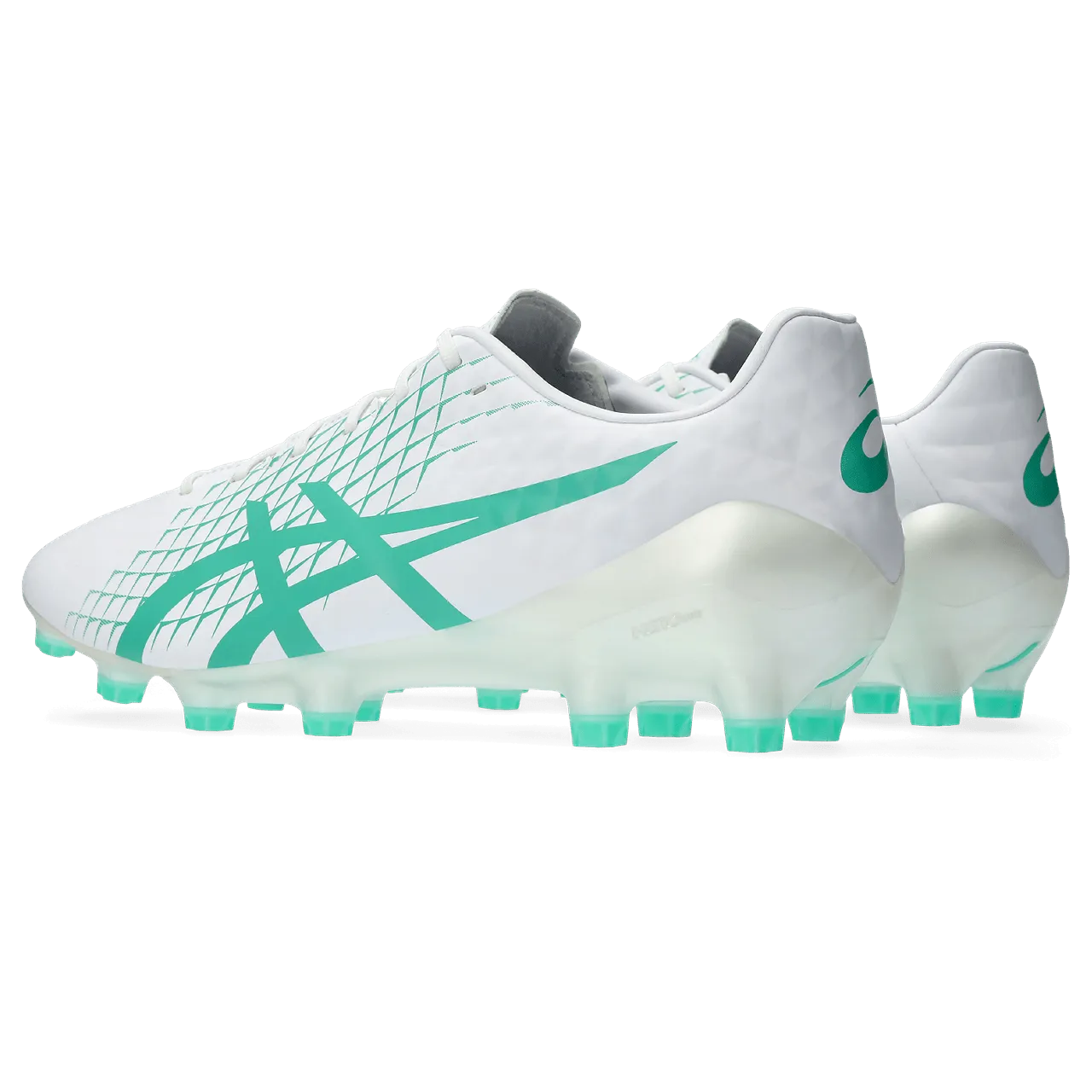 Asics Menace 4 FG Senior Football Boot White Aurora Green