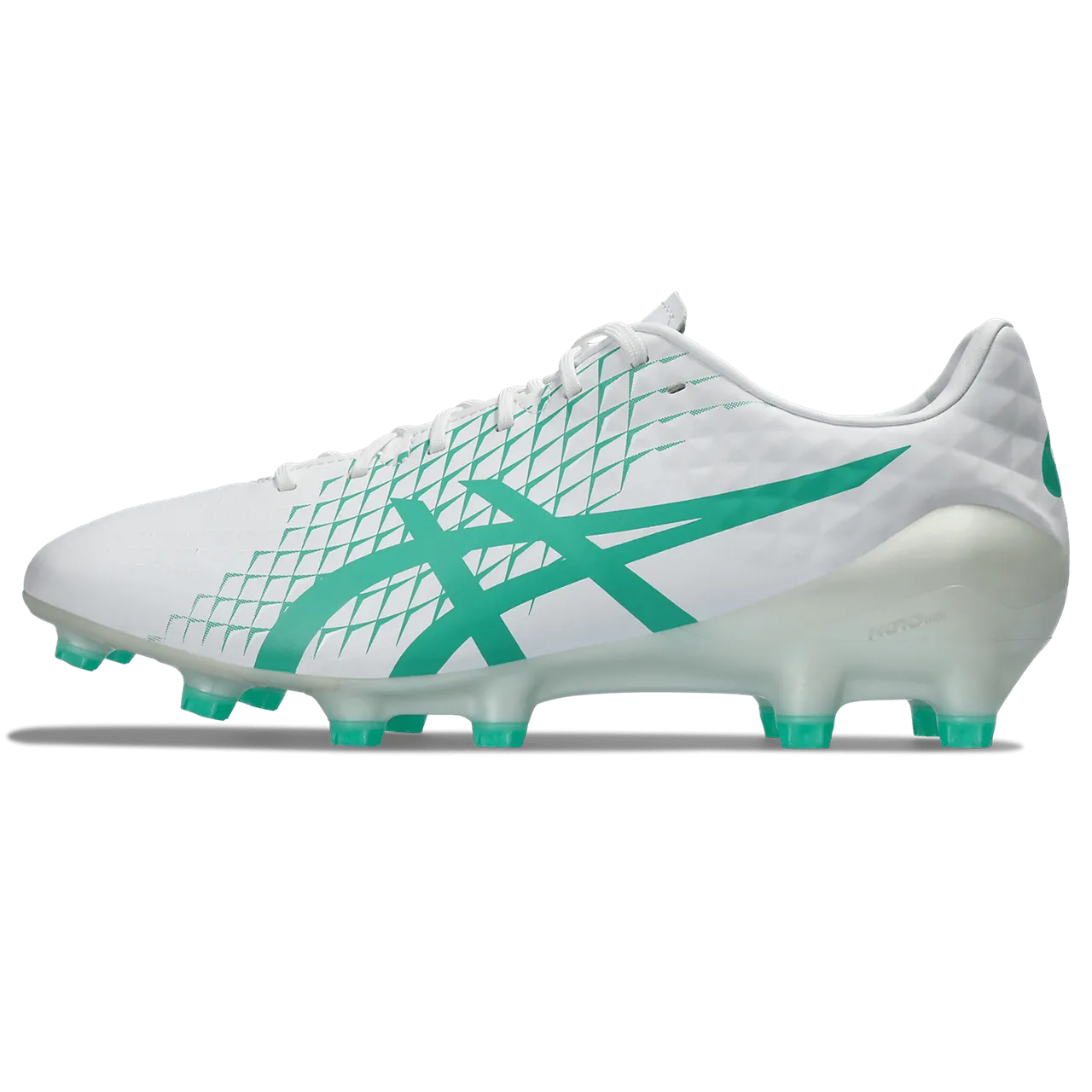 Asics Menace 4 FG Senior Football Boot White Aurora Green