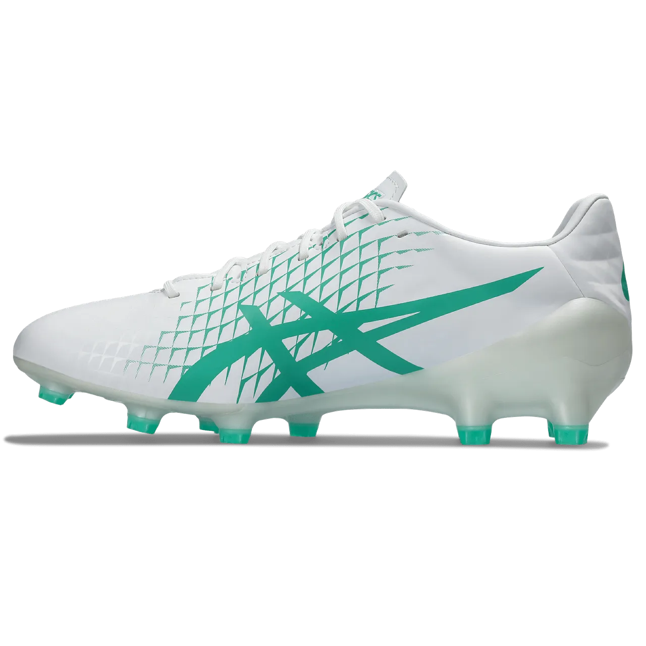 Asics Menace 4 FG Senior Football Boot White Aurora Green