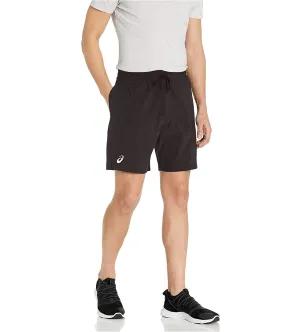 Asics Mens Solid Athletic Workout Shorts, TW3