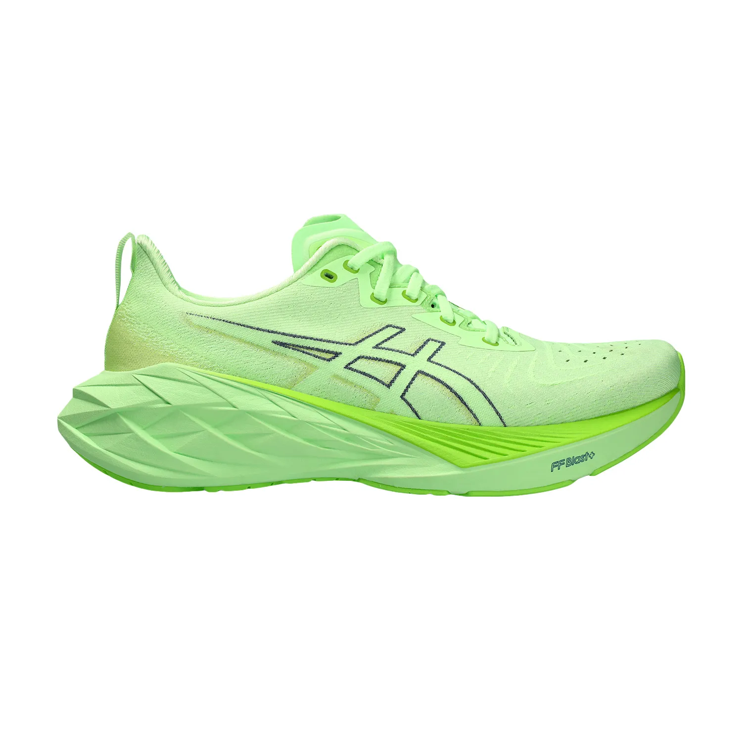 Asics Novablast 4 - Illuminate Green/Lime Burst.