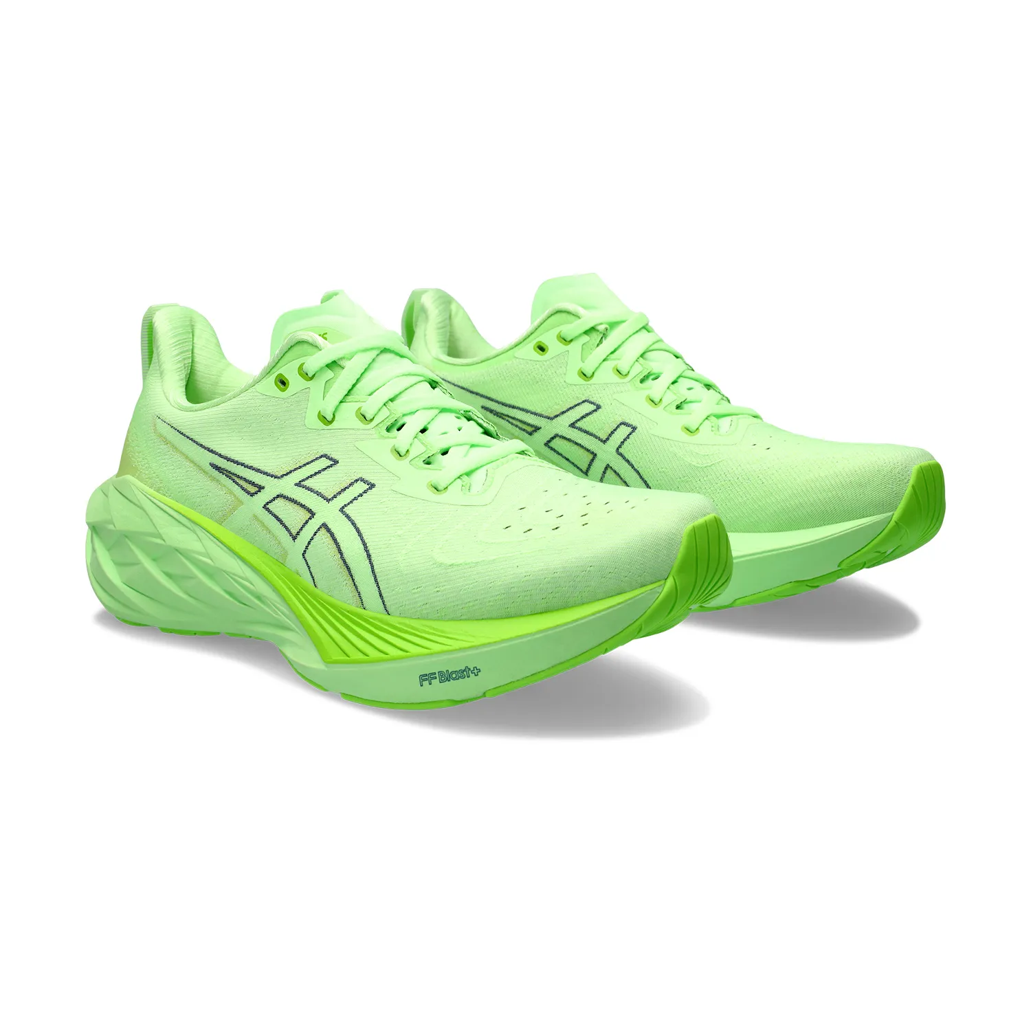 Asics Novablast 4 - Illuminate Green/Lime Burst.