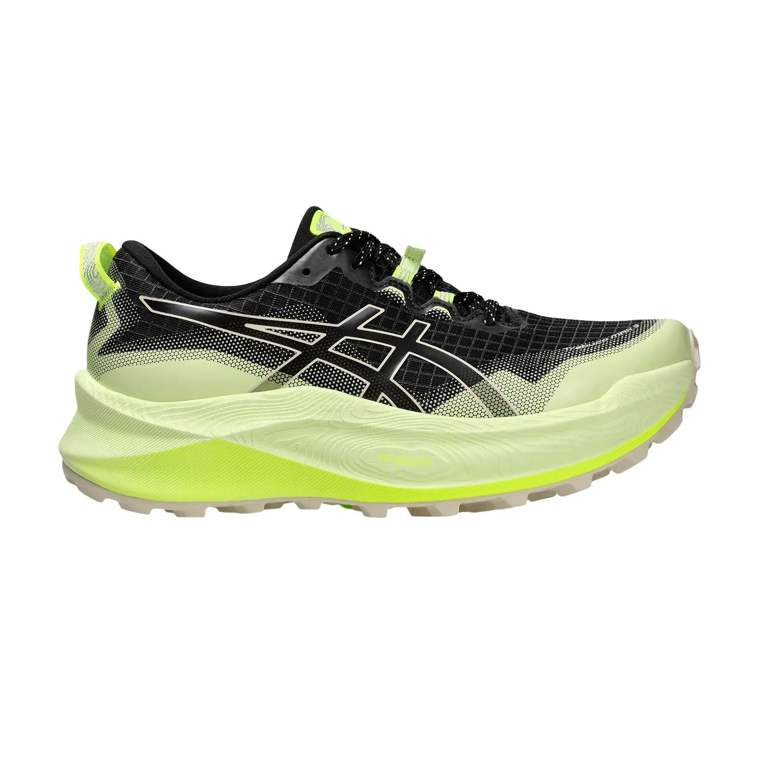 Asics Trabuco Max 3 Black Oatmeal trail running shoes