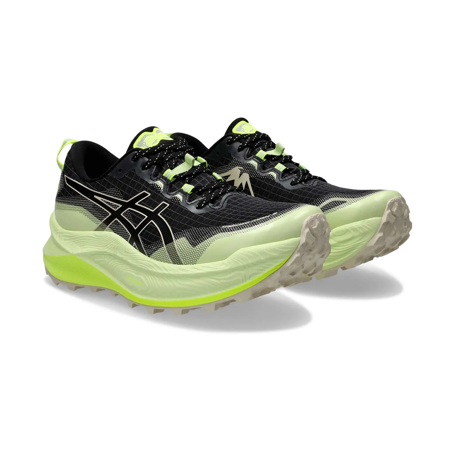 Asics Trabuco Max 3 Black Oatmeal trail running shoes