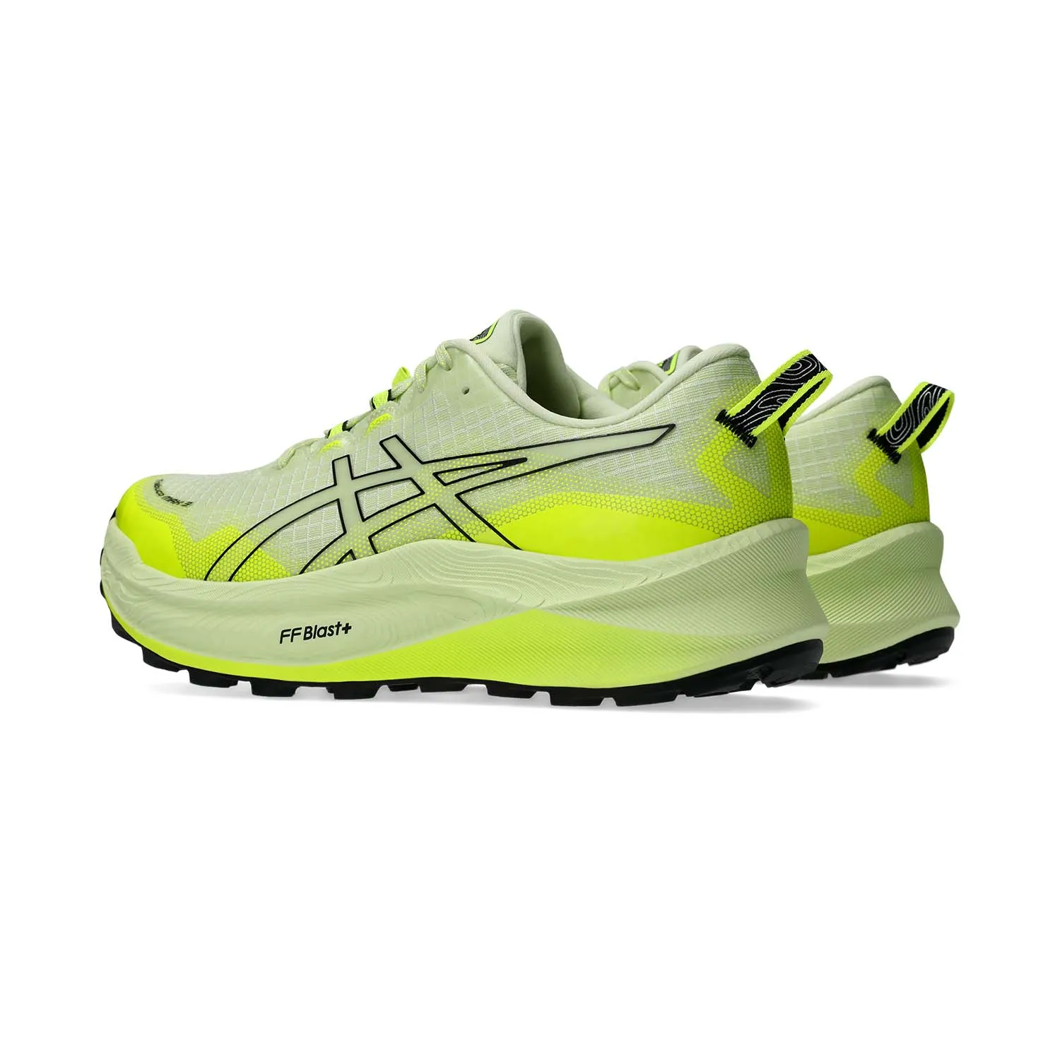 Asics Trabuco Max 3 Cool Matcha Black shoes.