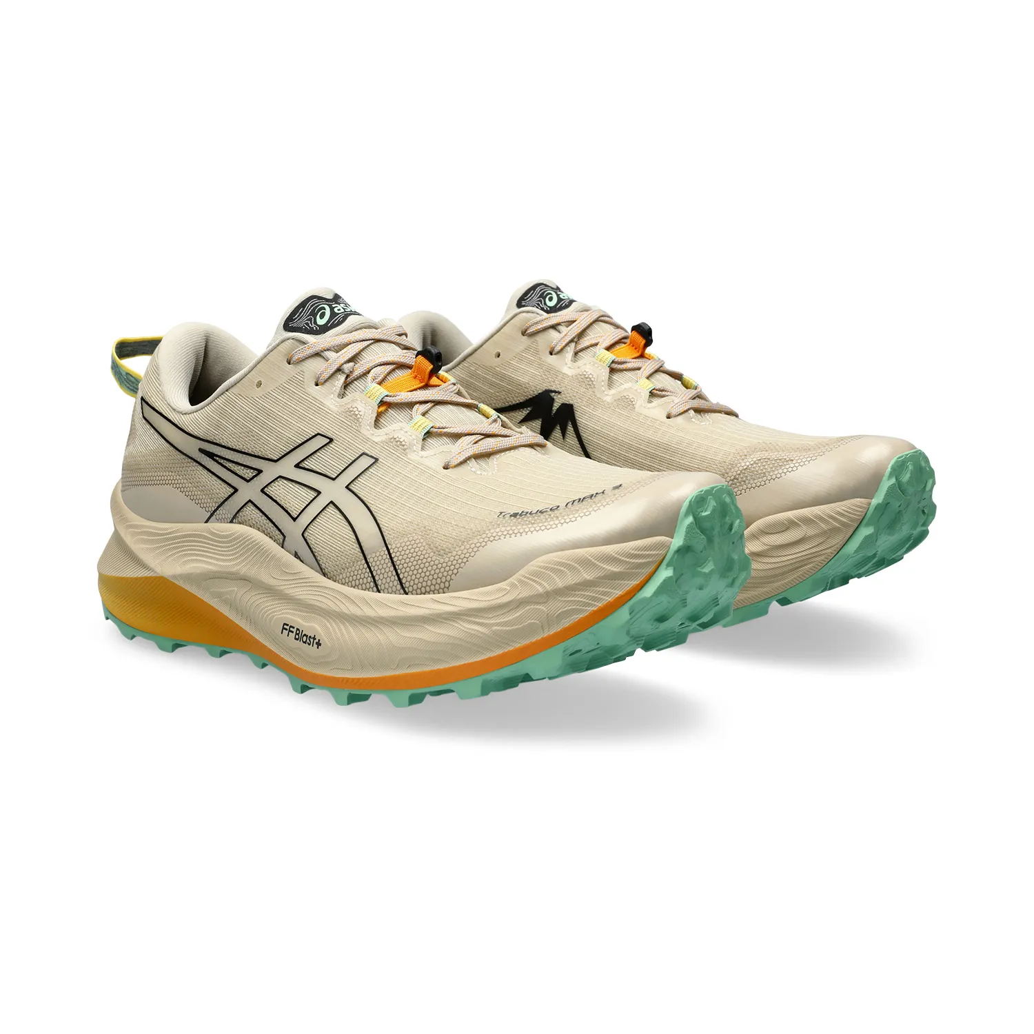 Asics Trabuco Max 3 Feather Grey Black - Women's Trail Running Shoes - Buy Online