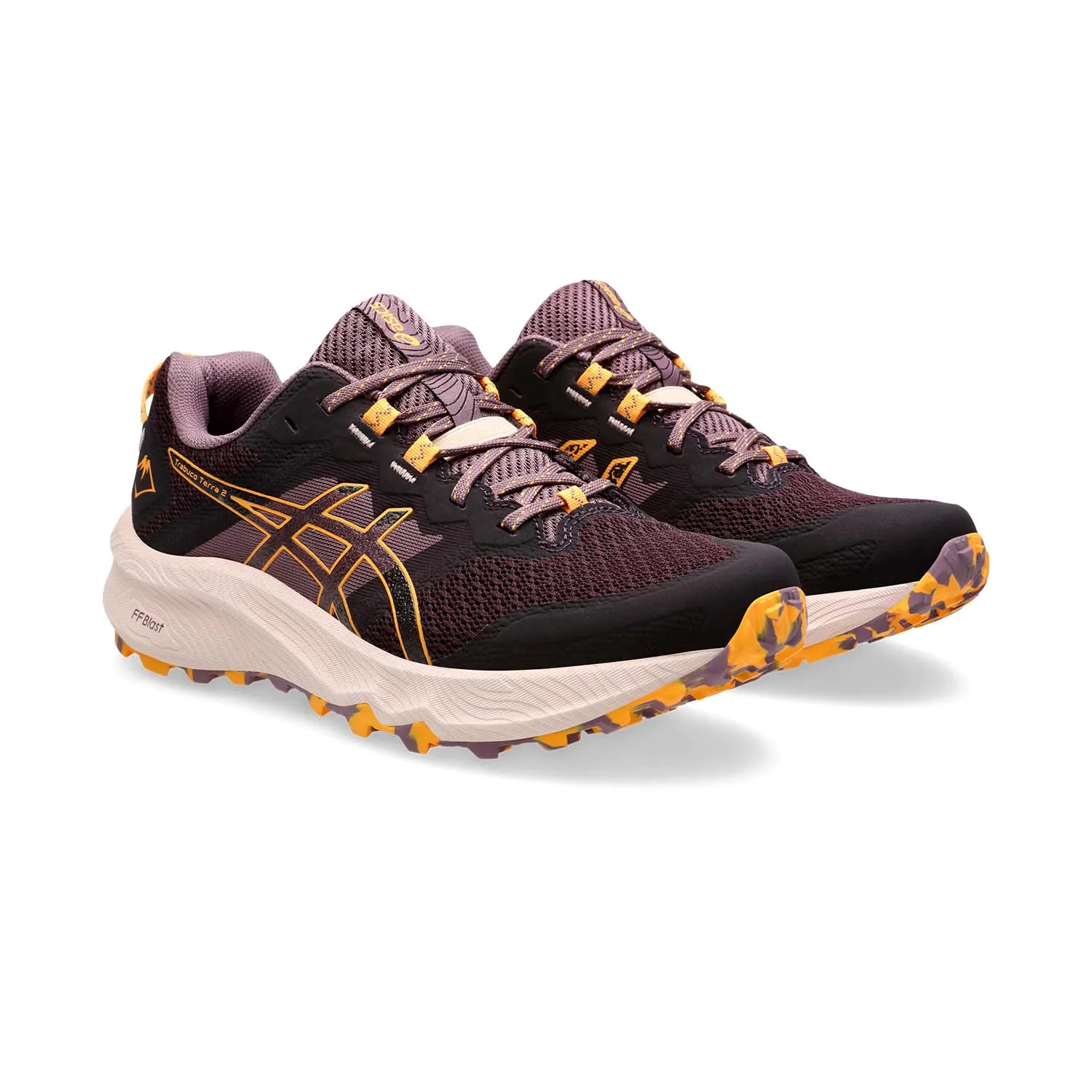 Asics Trabuco Terra 2 Dark Aubergine Stadium Orange - Best Price & Fast Delivery!