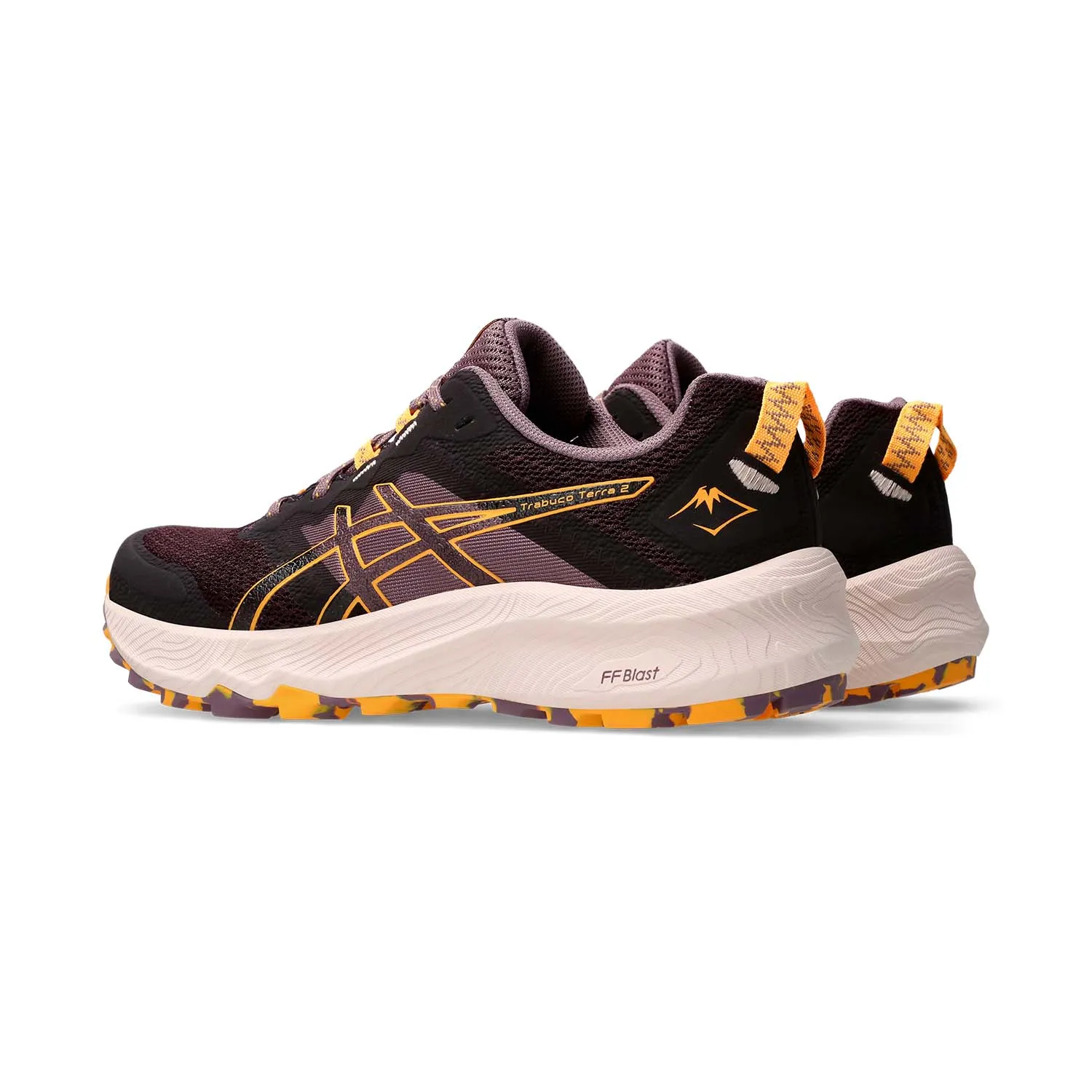 Asics Trabuco Terra 2 Dark Aubergine Stadium Orange - Best Price & Fast Delivery!