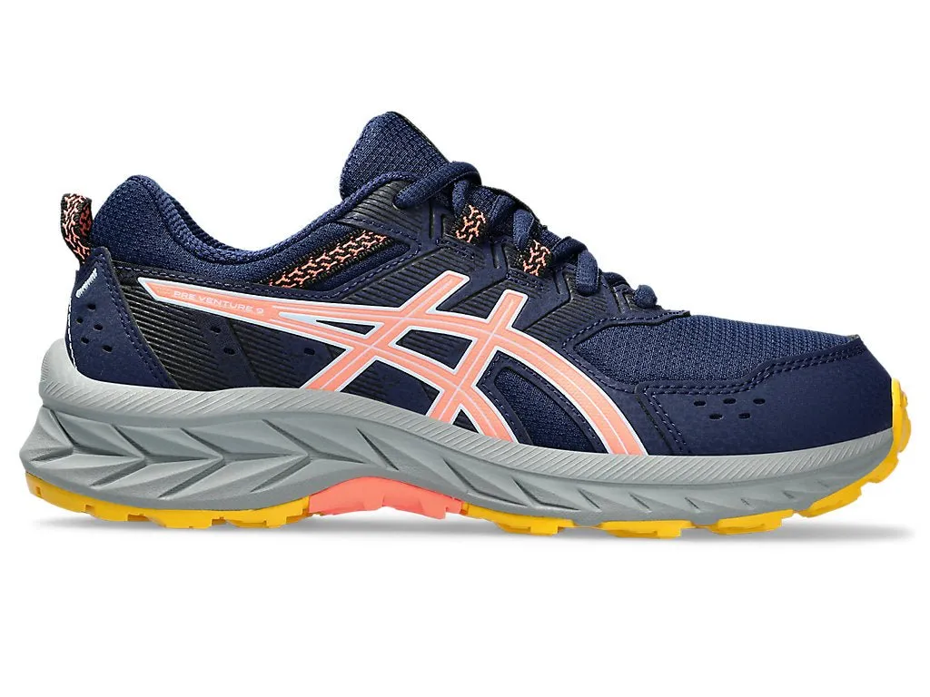 ASICS Youth Gel Venture Black/Coral