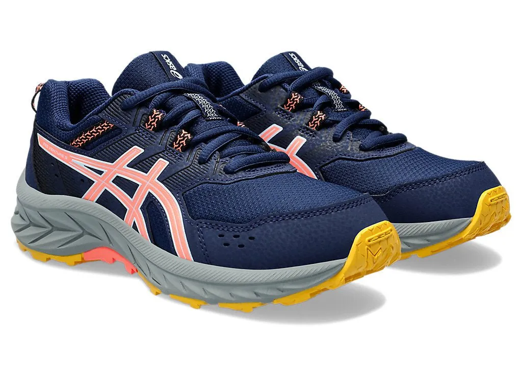 ASICS Youth Gel Venture Black/Coral