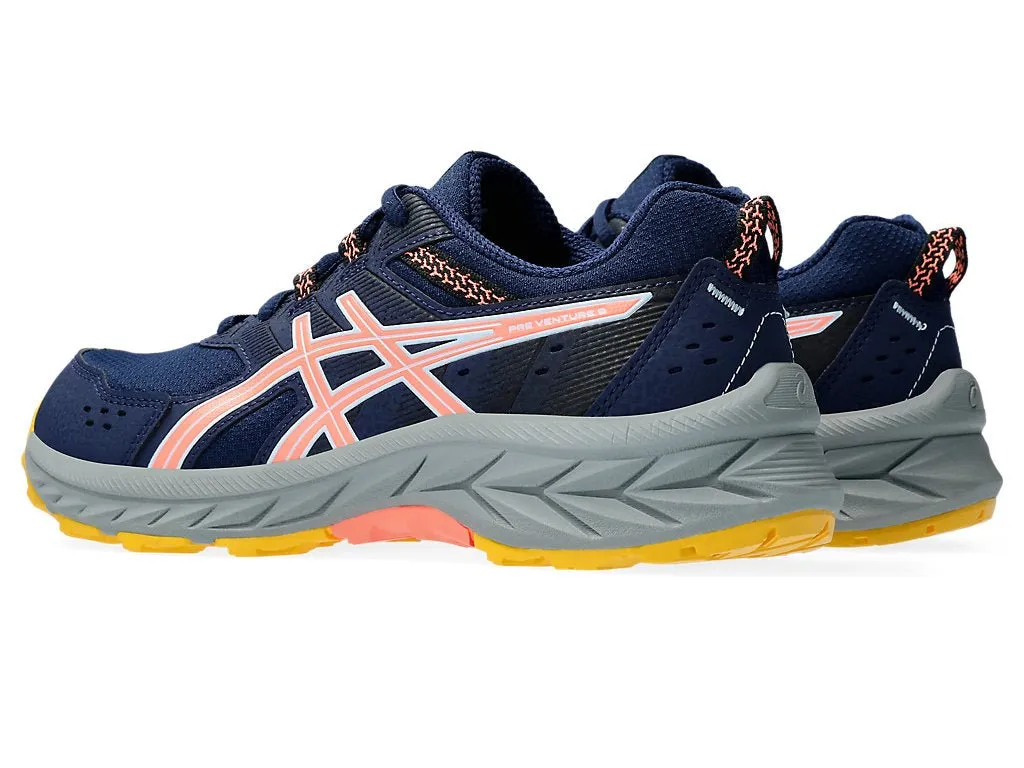 ASICS Youth Gel Venture Black/Coral