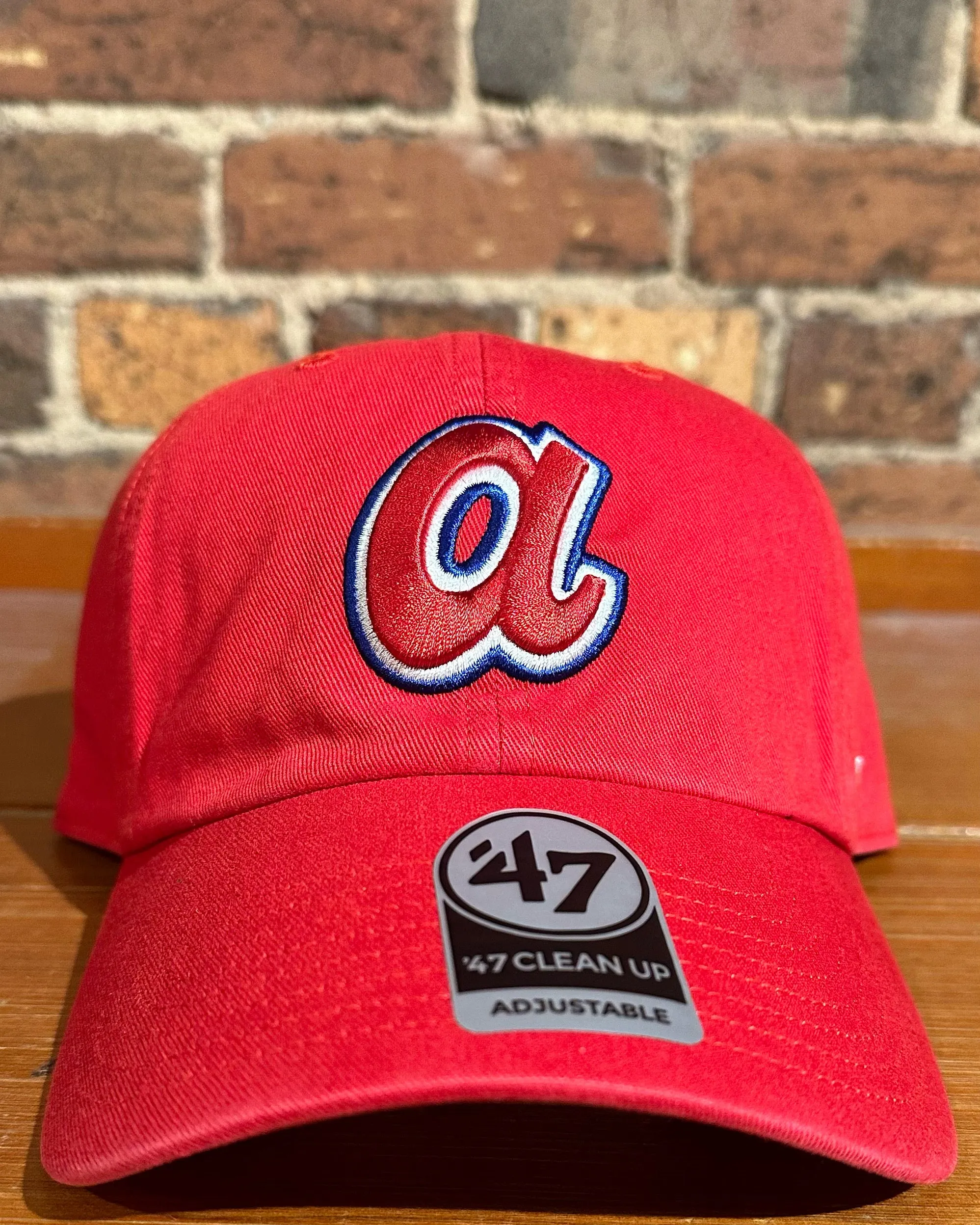 Atlanta Braves Little a Clean Up Hat - 47 Brand (red)