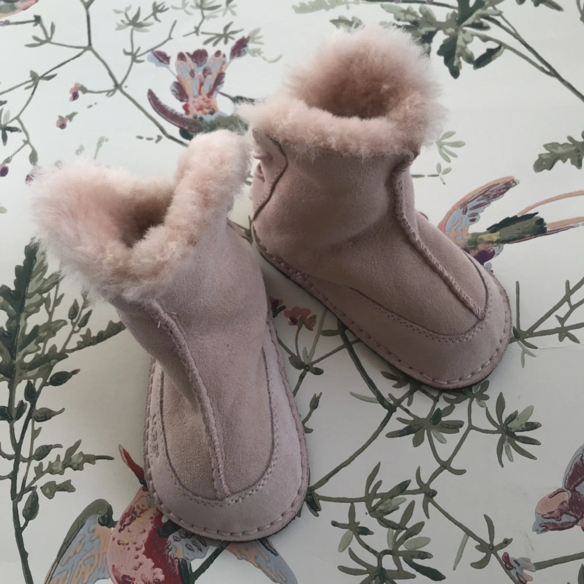 Baby Pink Ugg Shearling Booties