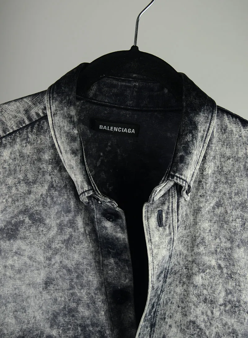 Balenciaga Camicia oversize argento - Tg. 46