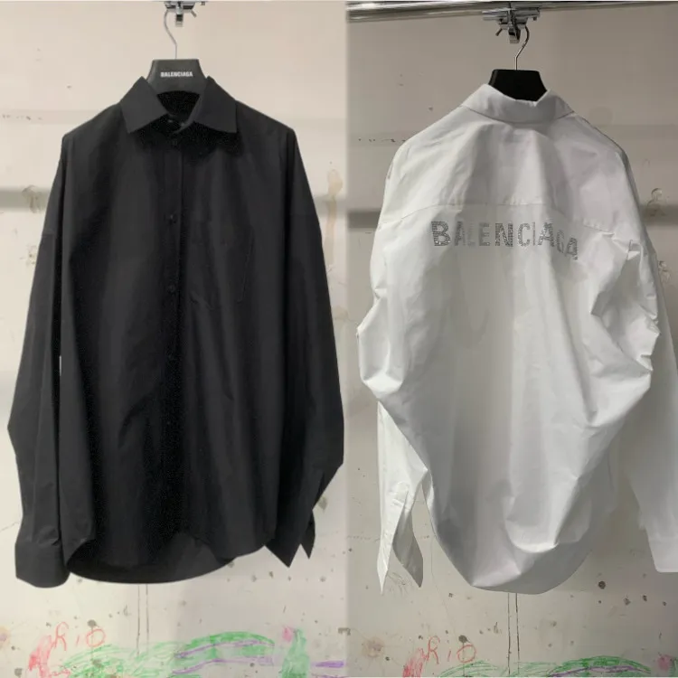 Balenciaga Cotton Logo Shirts & Blouses