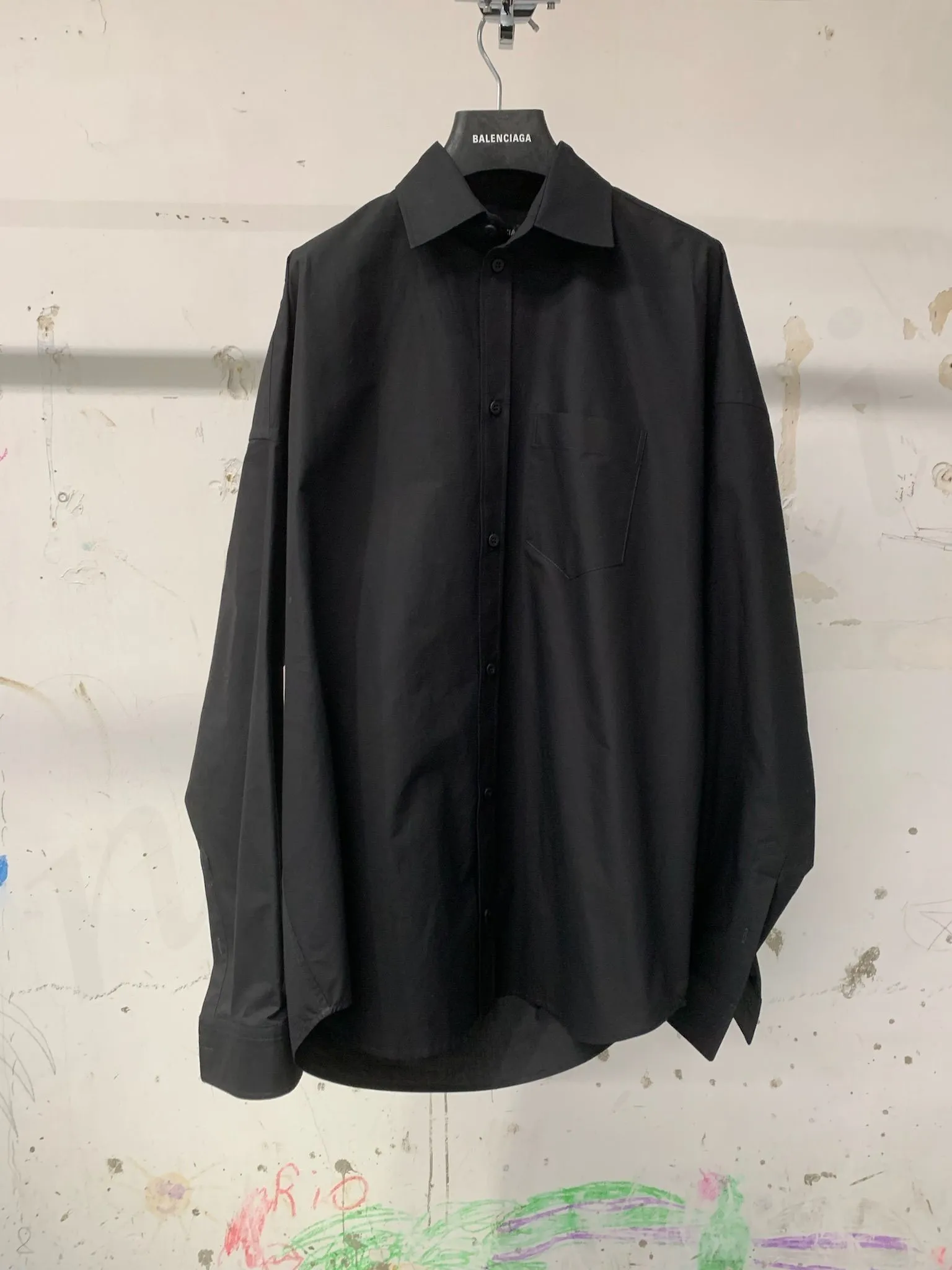 Balenciaga Cotton Logo Shirts & Blouses