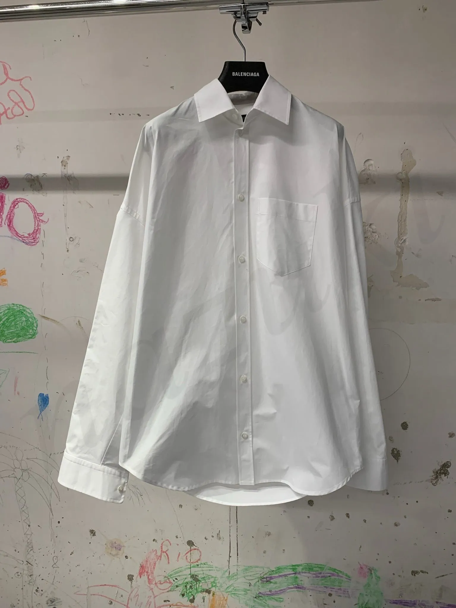 Balenciaga Cotton Logo Shirts & Blouses