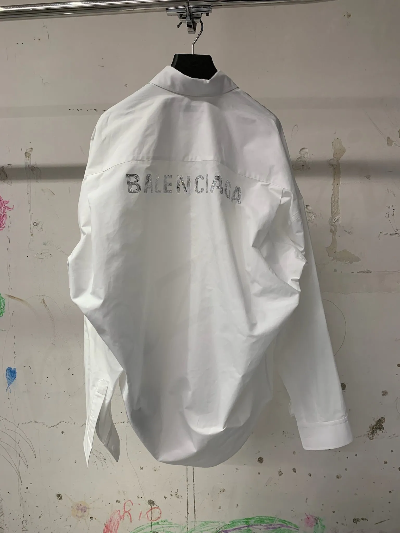 Balenciaga Cotton Logo Shirts & Blouses