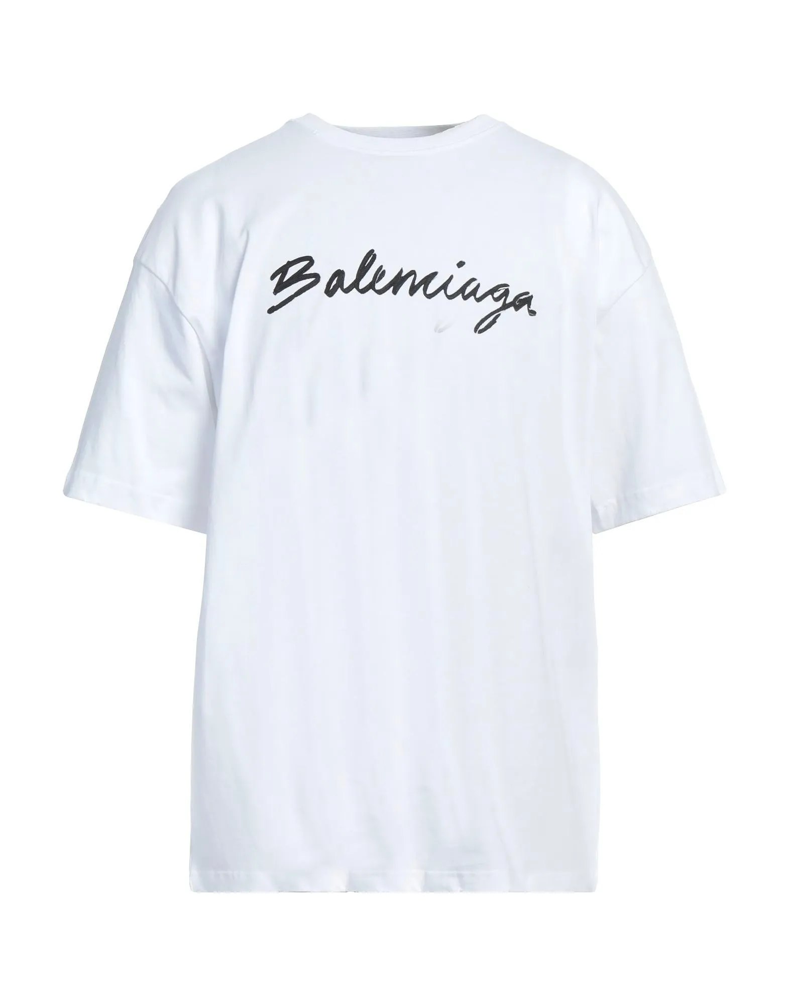 BALENCIAGA  |Crew Neck Plain Cotton Short Sleeves Logo Luxury