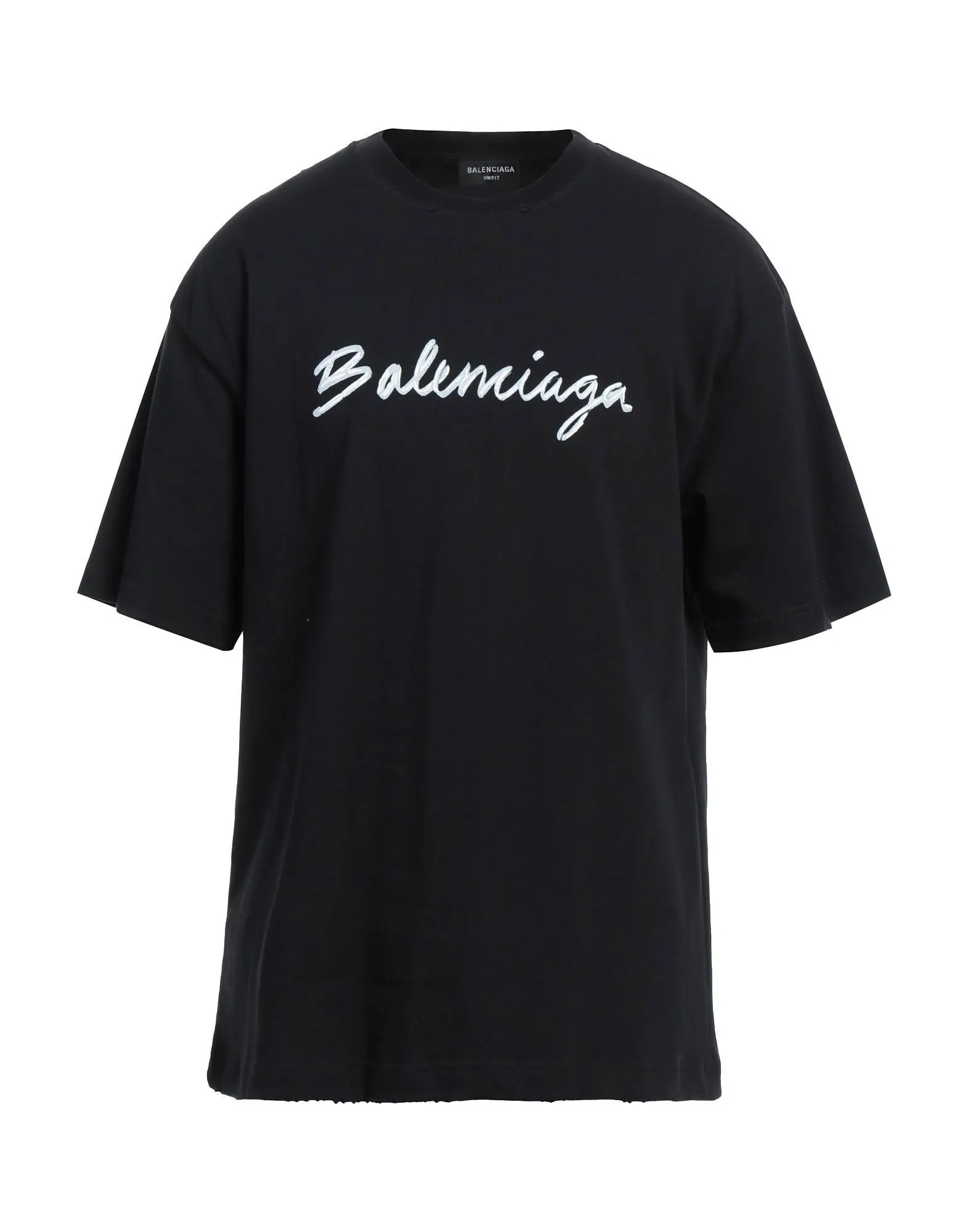 BALENCIAGA  |Crew Neck Plain Cotton Short Sleeves Logo Luxury