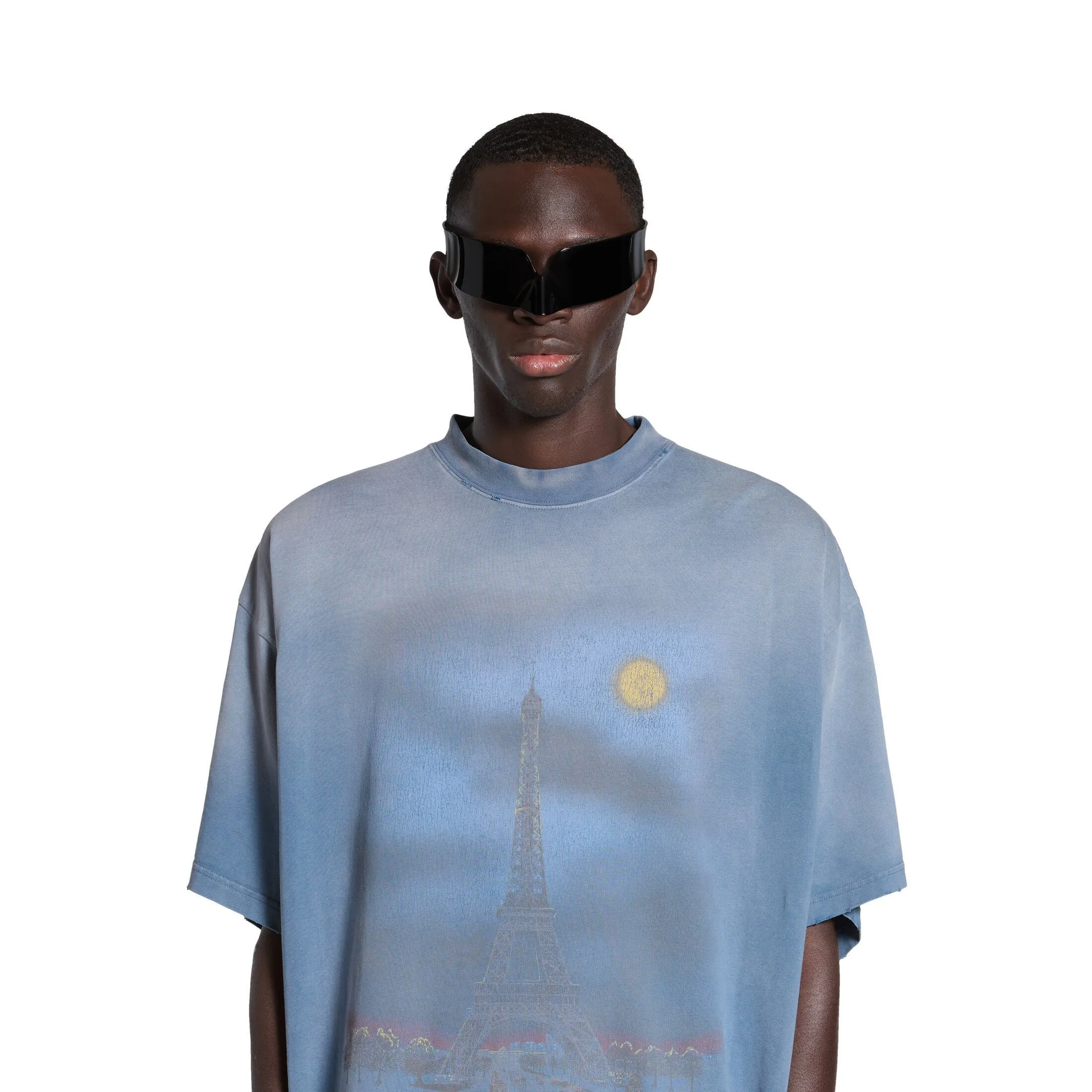 Balenciaga Paris Moon T-shirt Oversized Light Pink-description, pricing, where to buy, availability.