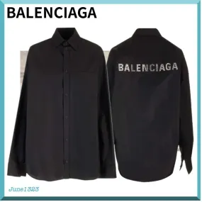 Balenciaga plain logo shirts and blouses