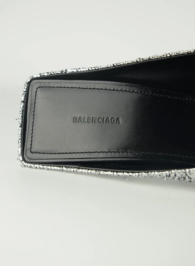 Balenciaga Sabot Multifili lamé argento - N. 39